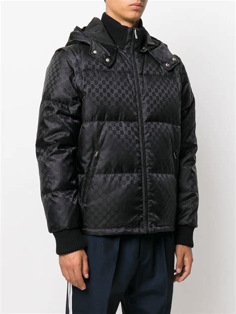 gucci gg jacquard padded jacket|gucci embroidered jacket.